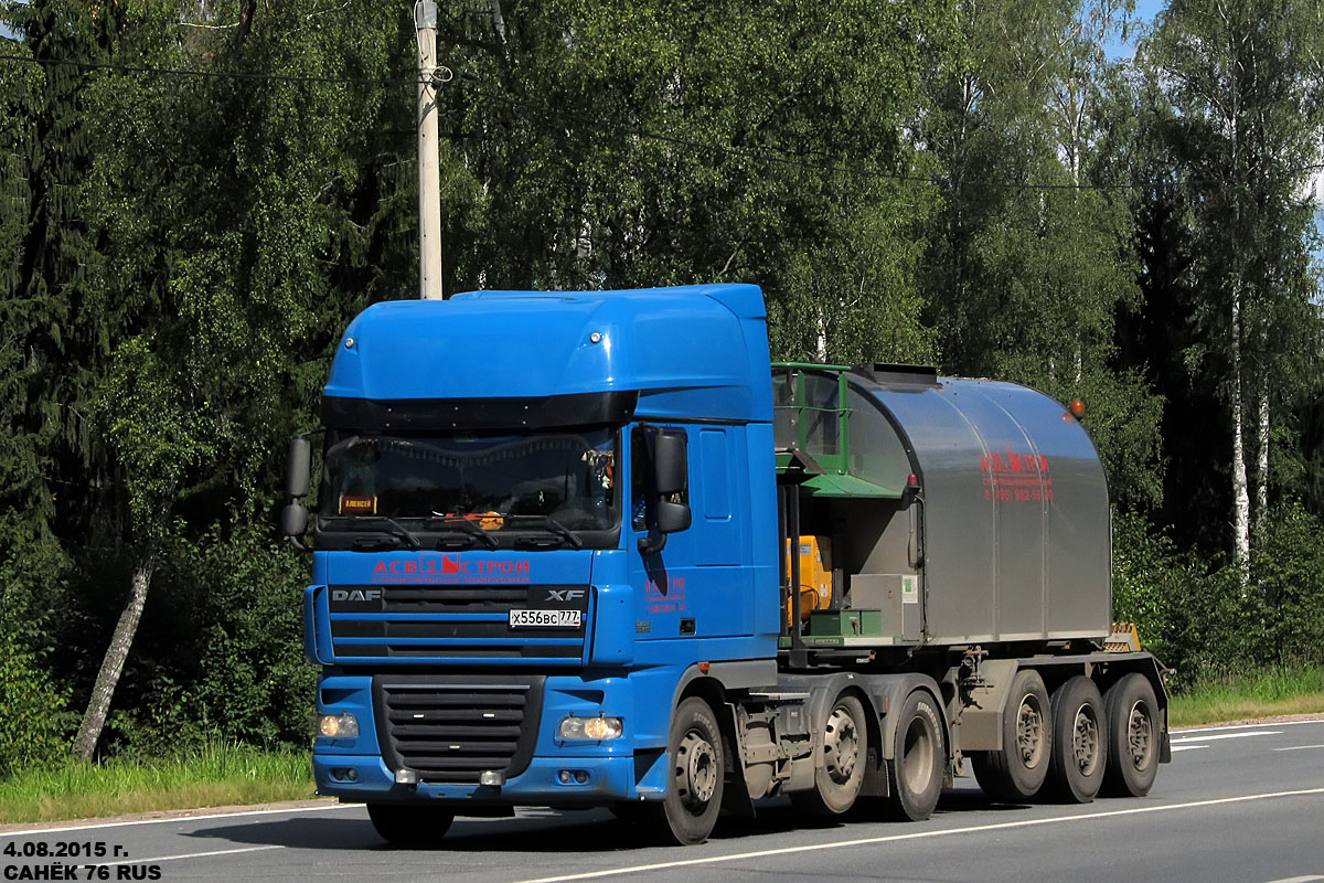 Москва, № Х 556 ВС 777 — DAF XF105 FTG