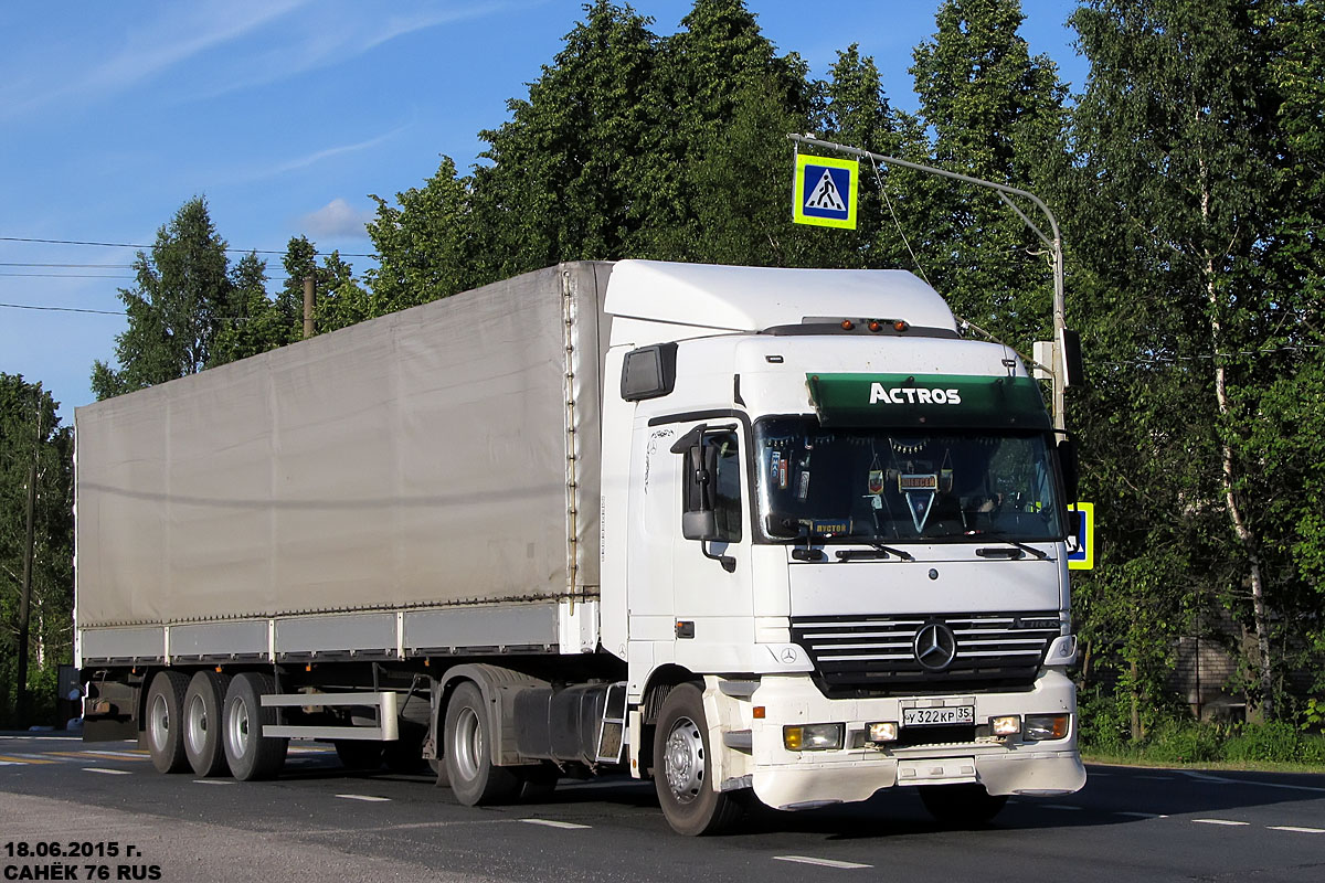 Вологодская область, № У 322 КР 35 — Mercedes-Benz Actros ('1997)