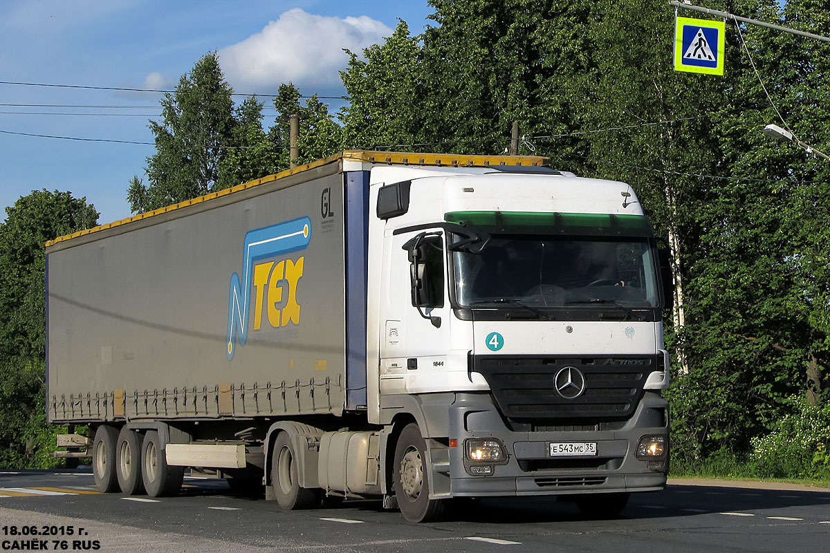 Вологодская область, № Е 543 МС 35 — Mercedes-Benz Actros ('2003) 1844