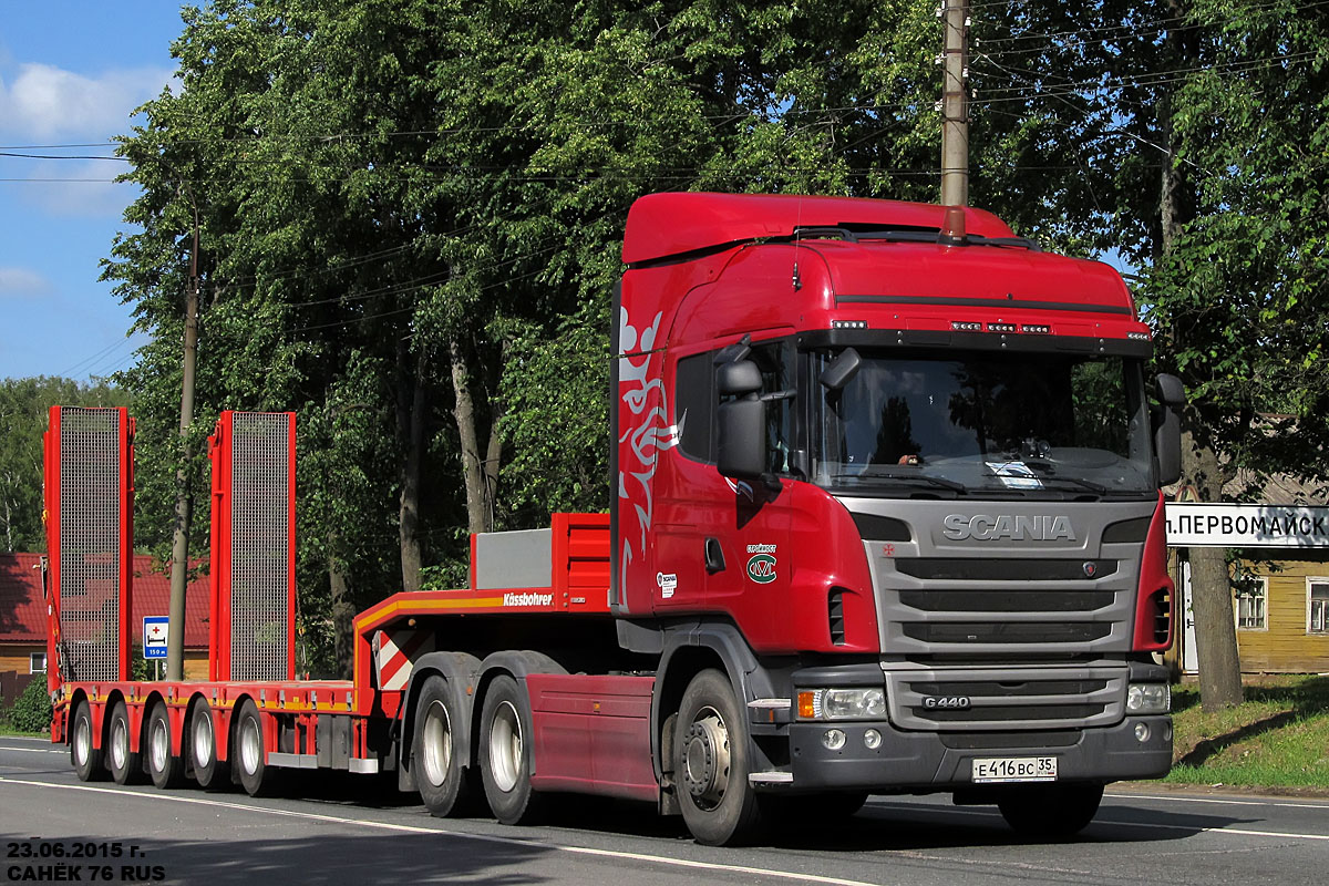 Вологодская область, № Е 416 ВС 35 — Scania ('2009) G440