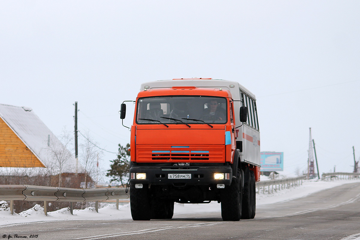 Саха (Якутия), № А 758 РМ 14 — КамАЗ-43114-15 [43114R]