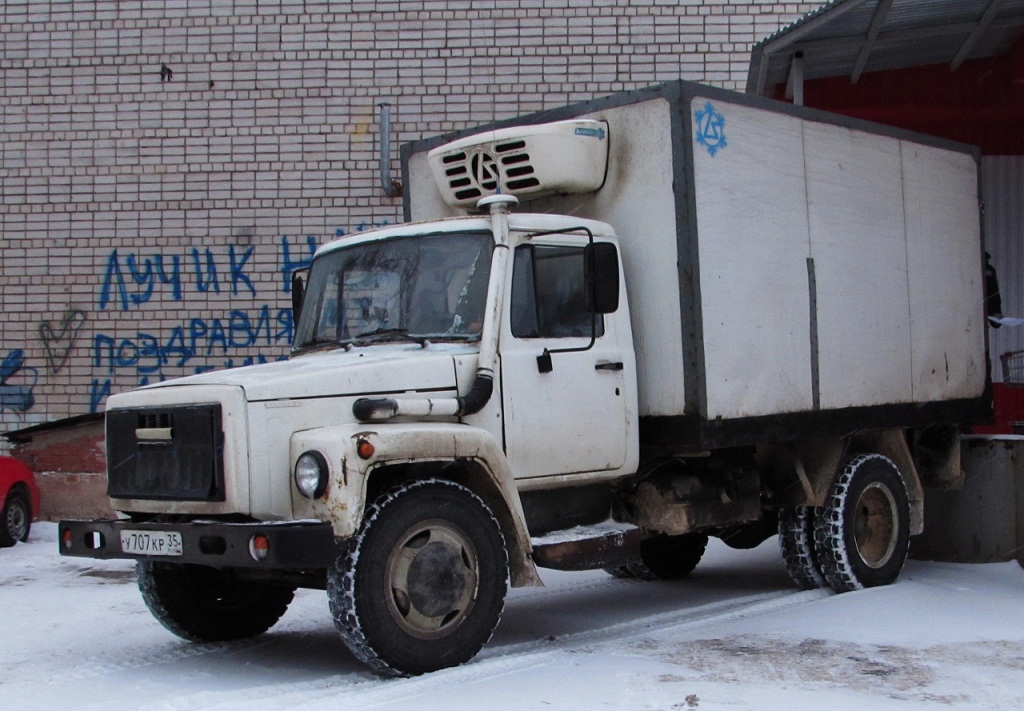 Вологодская область, № У 707 КР 35 — ГАЗ-3309