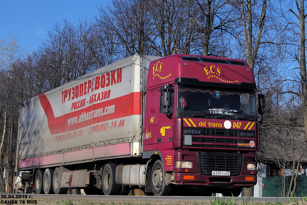 Краснодарский край, № В 230 УН 23 — DAF 95XF FT