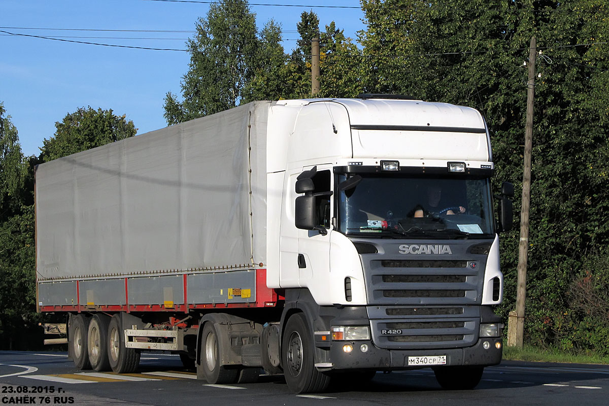 Тульская область, № М 340 СР 71 — Scania ('2004) R420