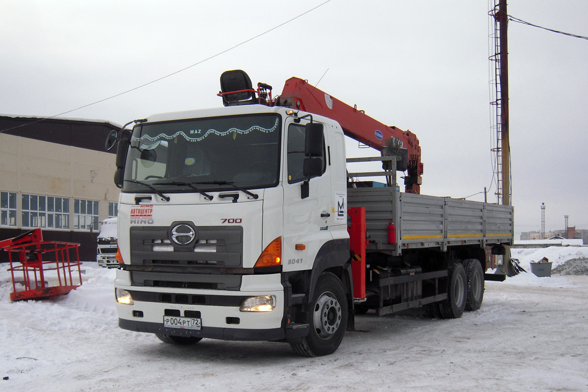 Тюменская область, № Р 004 РТ 72 — Hino 700