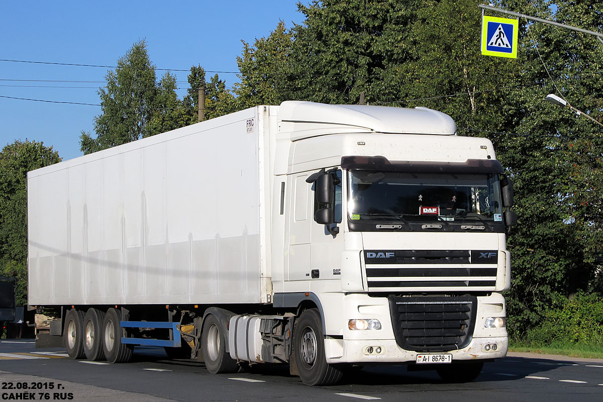 Брестская область, № АІ 8678-1 — DAF XF105 FT