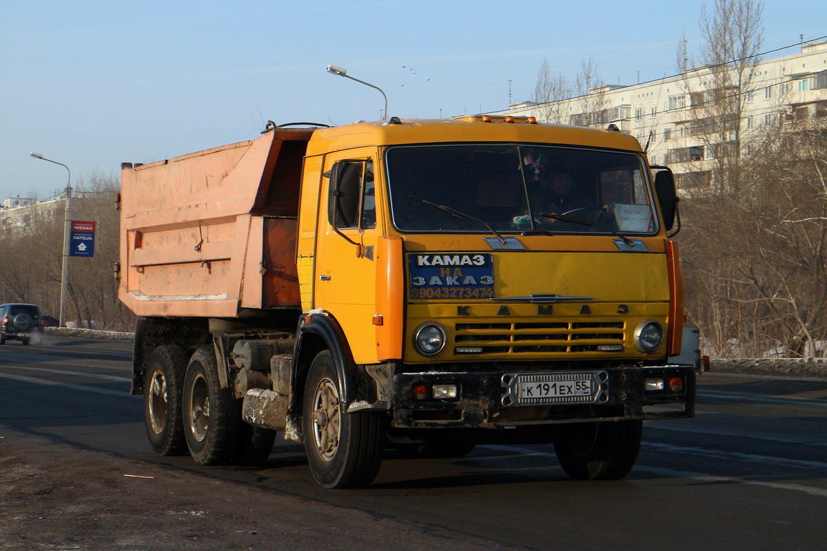 Омская область, № К 191 ЕХ 55 — КамАЗ-55111 (общая модель)