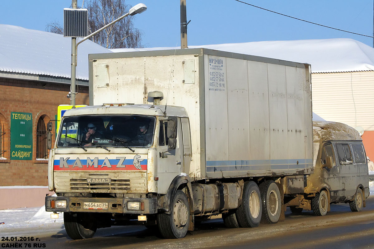 Архангельская область, № М 654 АС 29 — КамАЗ-53215-13 [53215N]