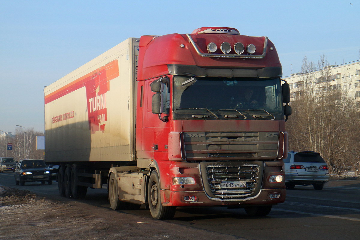 Орловская область, № У 613 ЕУ 57 — DAF XF105 FT