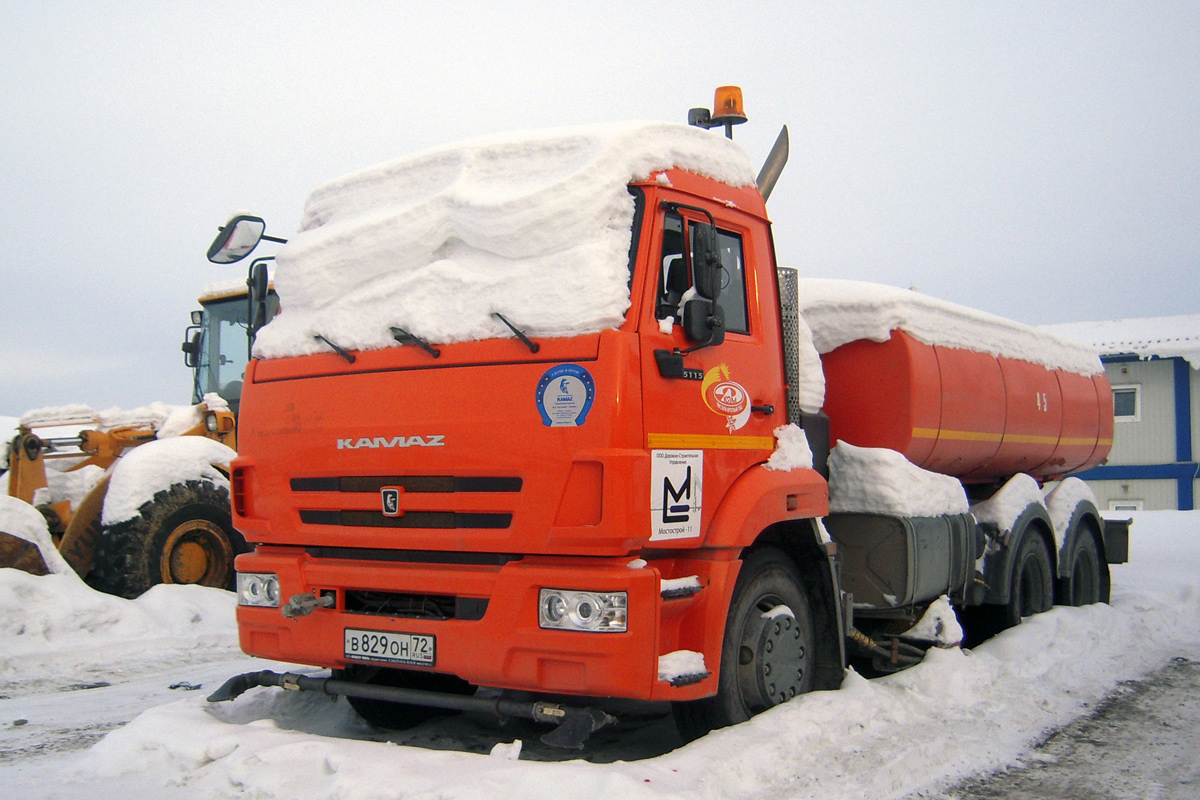 Тюменская область, № В 829 ОН 72 — КамАЗ-65115 (общая модель)