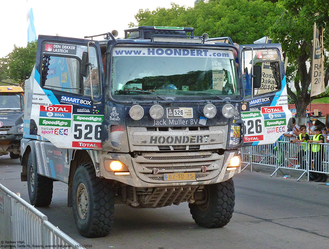 Нидерланды, № BZ-TD-35 — DAF (общая модель); Ралли Дакар (Аргентина)