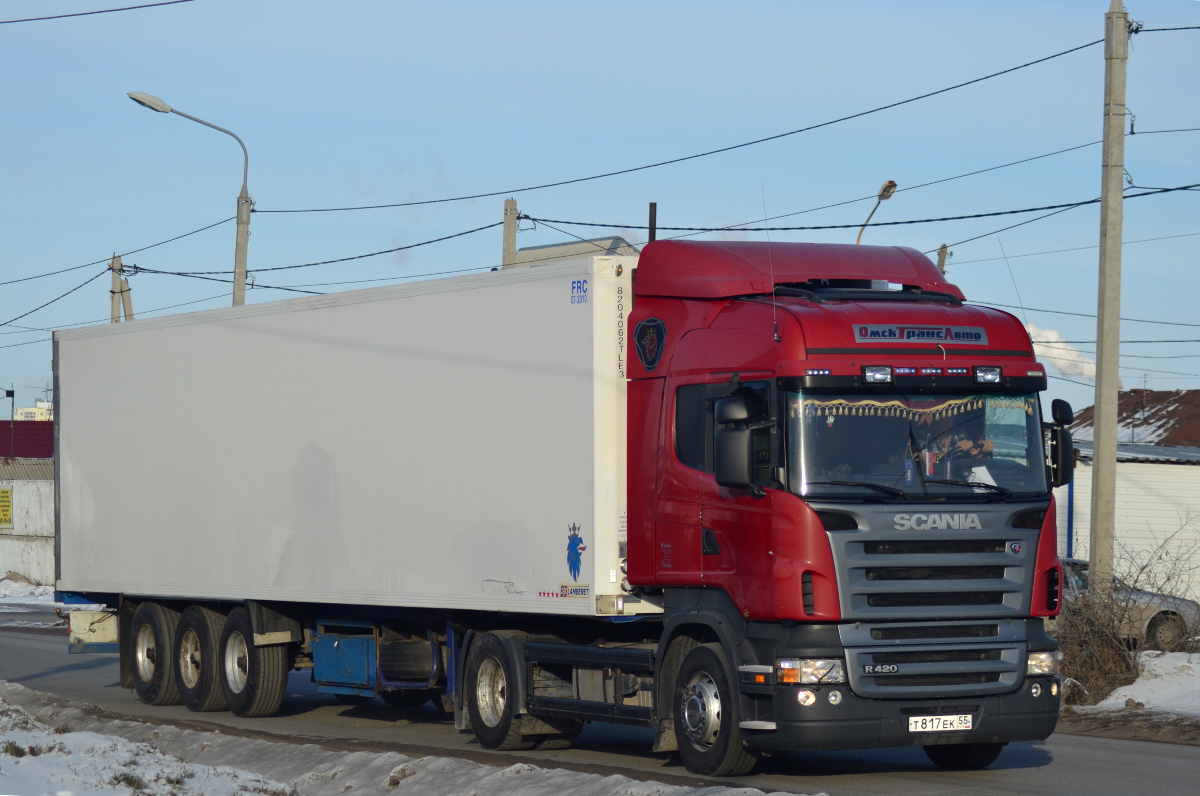 Омская область, № Т 817 ЕК 55 — Scania ('2004) R420