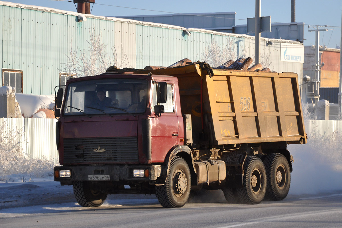 Саха (Якутия), № Н 596 ЕМ 14 — МАЗ-551605