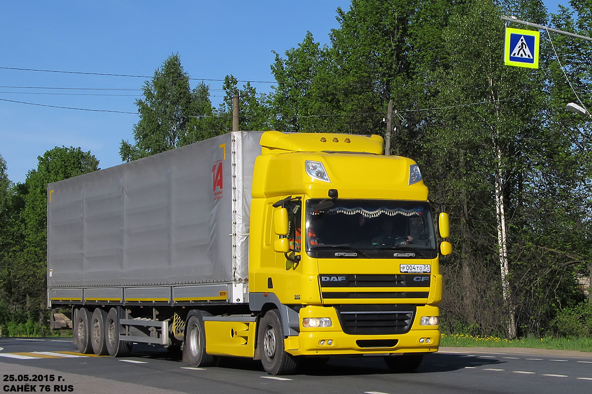 Белгородская область, № Р 004 ТО 31 — DAF CF85 FT