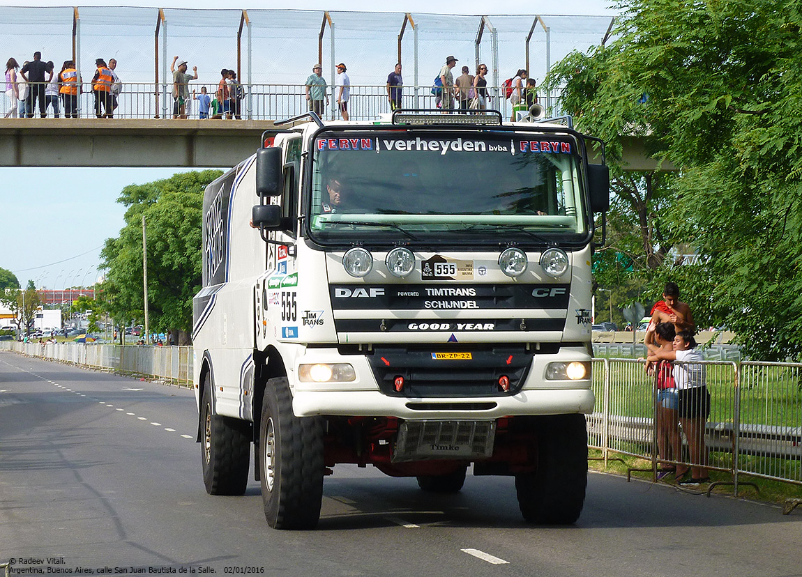 Нидерланды, № BR-ZP-22 — DAF (общая модель); Ралли Дакар (Аргентина)