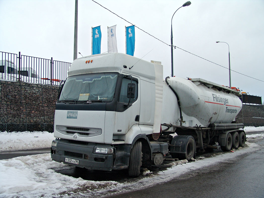 Санкт-Петербург, № Т 302 УА 98 — Renault Premium ('1996)