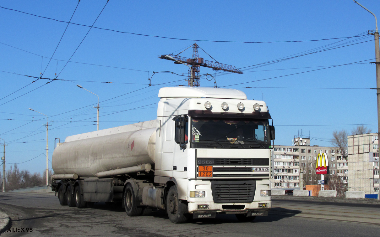 Днепропетровская область, № АЕ 3826 СВ — DAF 95XF FT