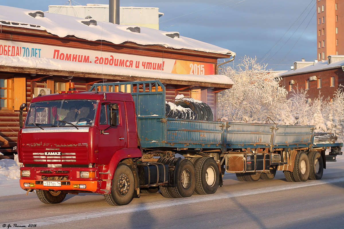 Саха (Якутия), № У 531 ЕО 14 — КамАЗ-65116 [651160]