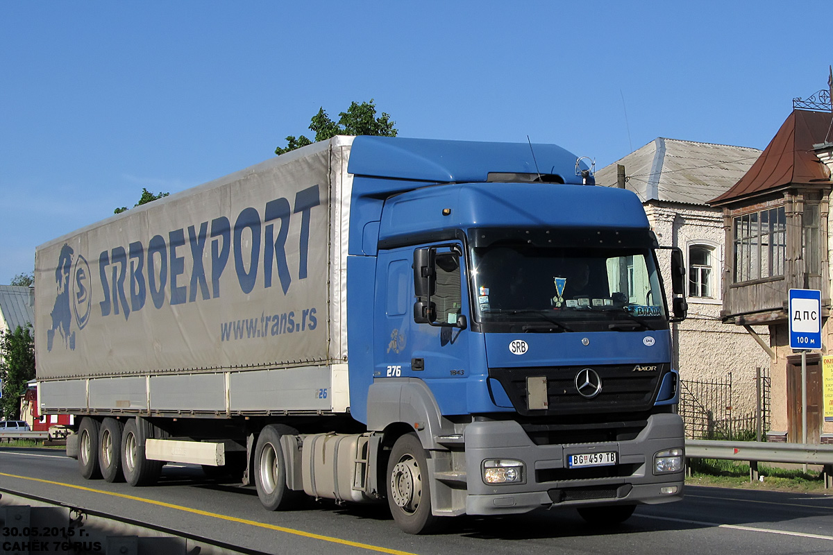 Сербия, № BG 459-TB — Mercedes-Benz Axor 1843