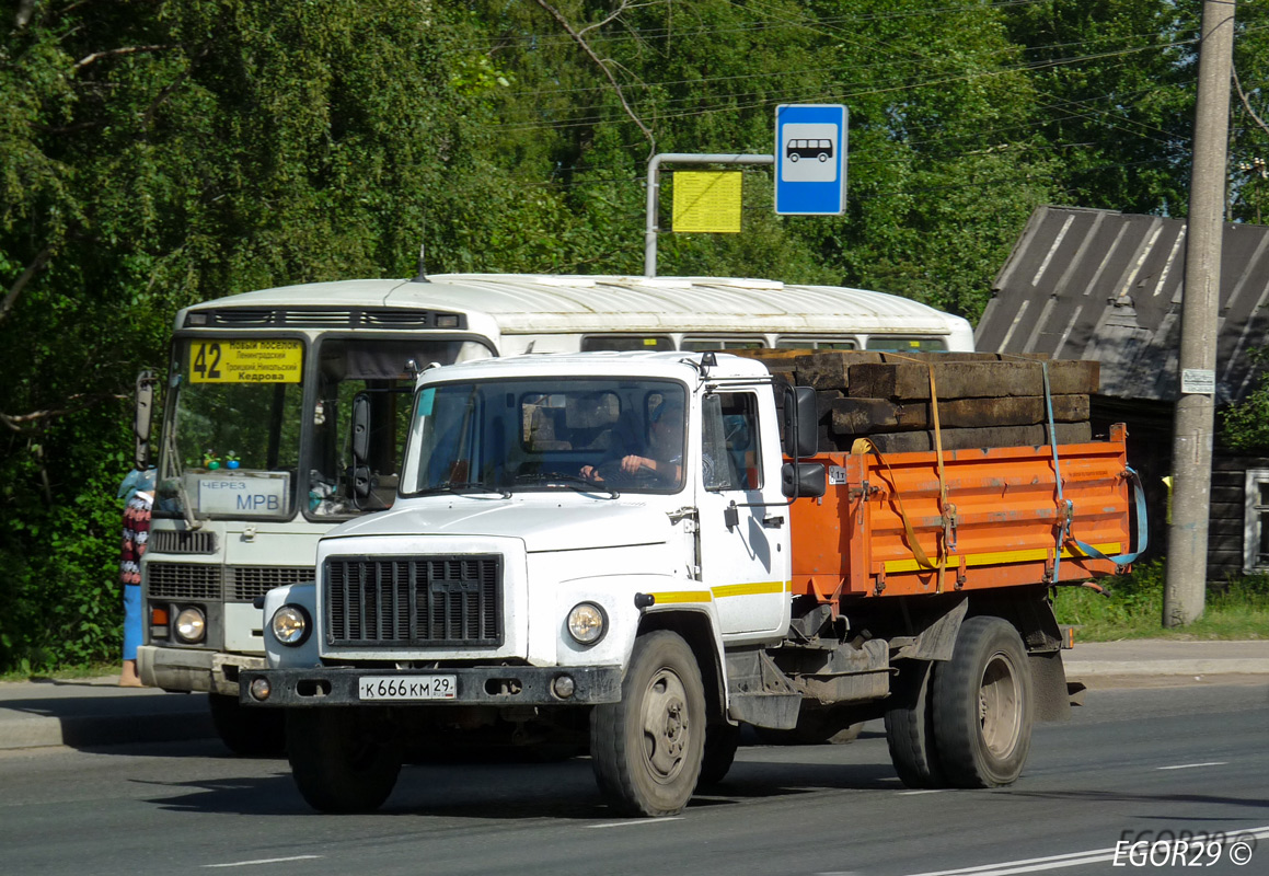 Архангельская область, № К 666 КМ 29 — ГАЗ-3309