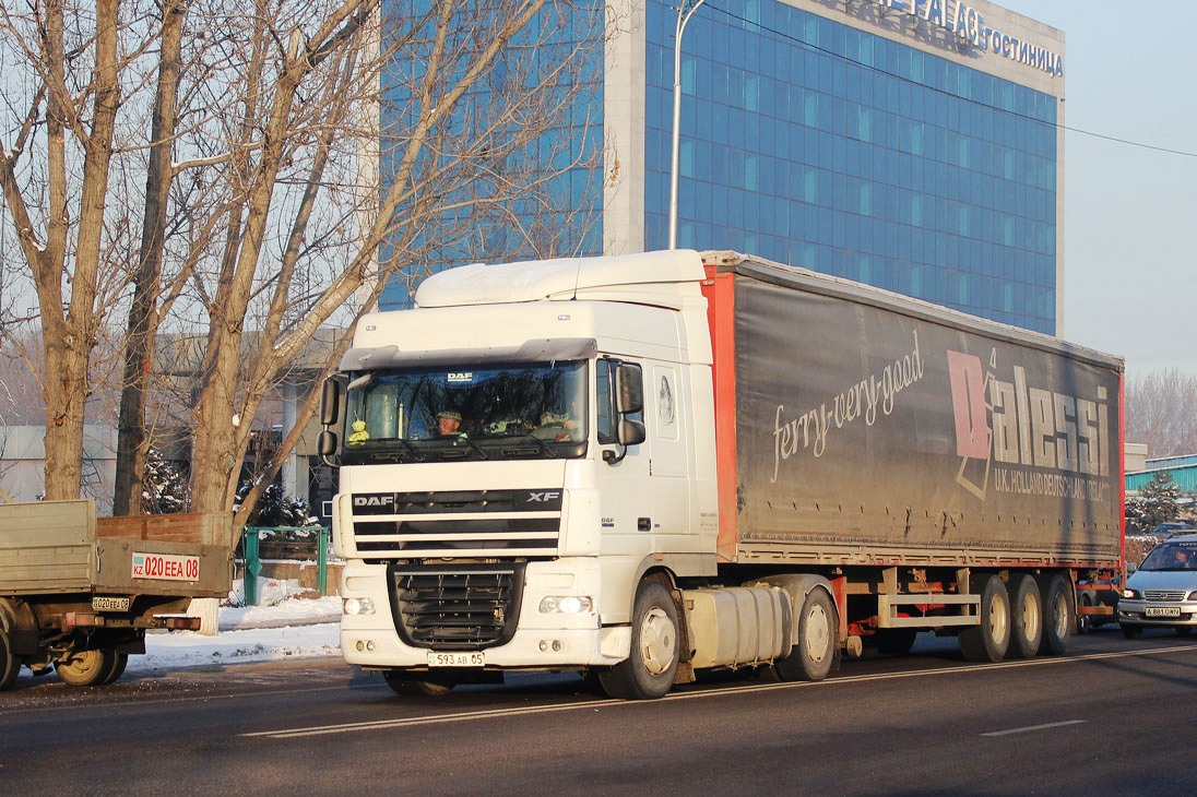 Алматинская область, № 593 AB 05 — DAF XF105 FT