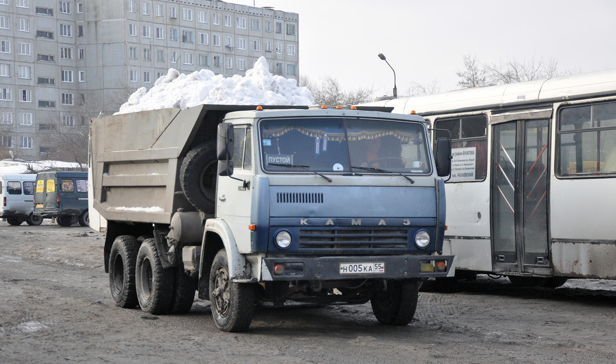 Омская область, № Н 005 КА 55 — КамАЗ-55111 [551110]