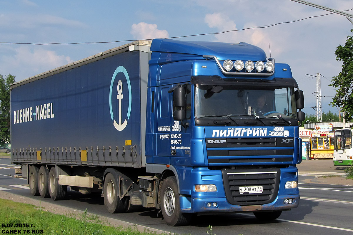 Костромская область, № Н 308 НТ 44 — DAF XF105 FT