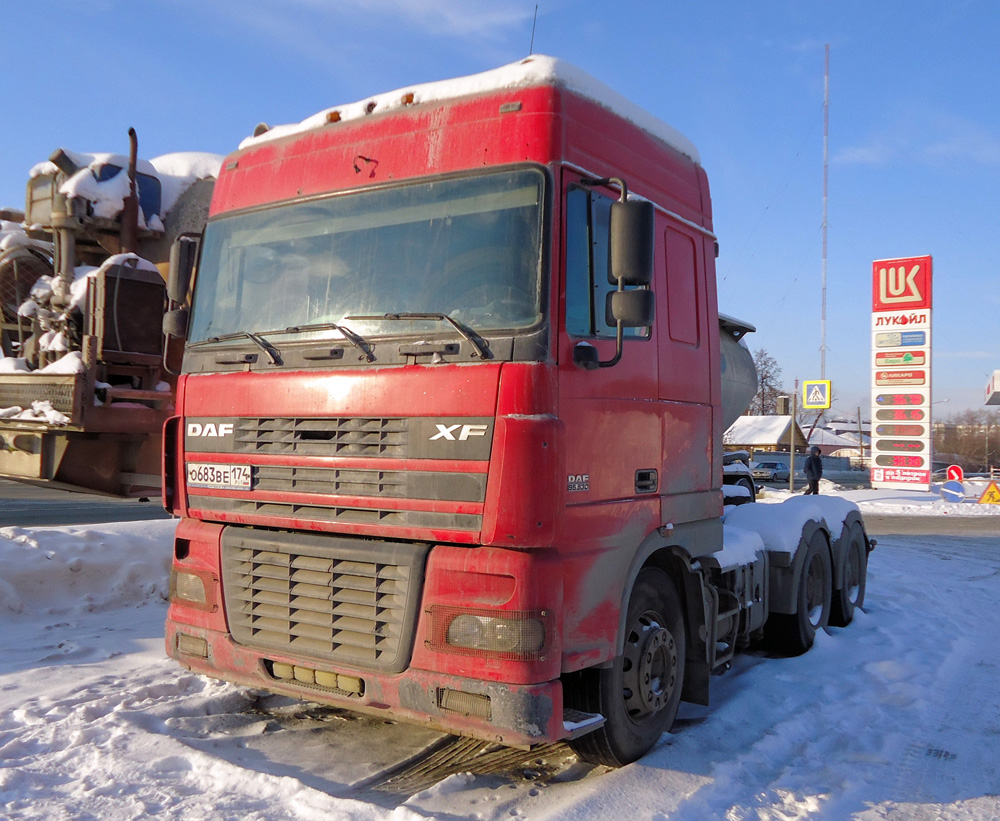 Челябинская область, № О 683 ВЕ 174 — DAF XF95 FTT