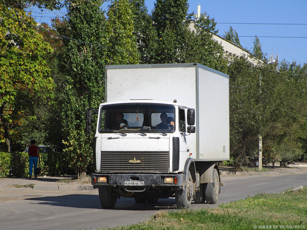 Волгоградская область, № К 448 НЕ 34 — МАЗ-533702