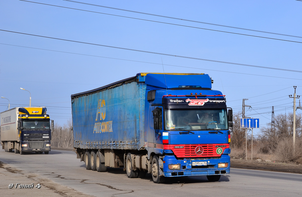 Волгоградская область, № А 595 ОЕ 34 — Mercedes-Benz Actros ('1997) 1843