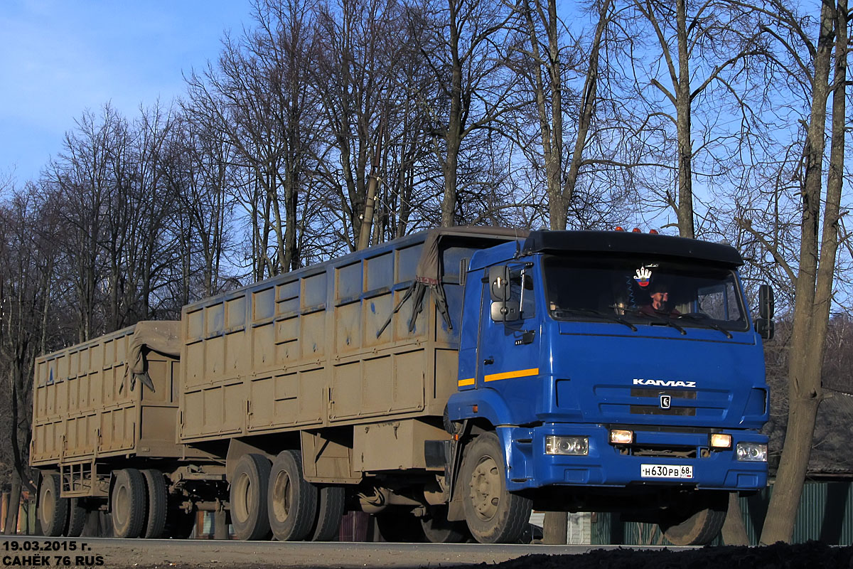 Тамбовская область, № Н 630 РВ 68 — КамАЗ-65117 (общая модель)