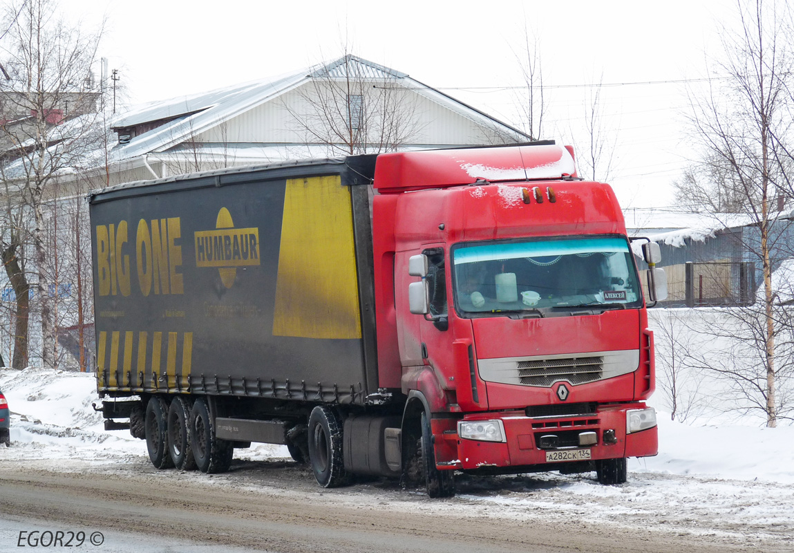 Волгоградская область, № А 282 СК 134 — Renault Premium ('2006)