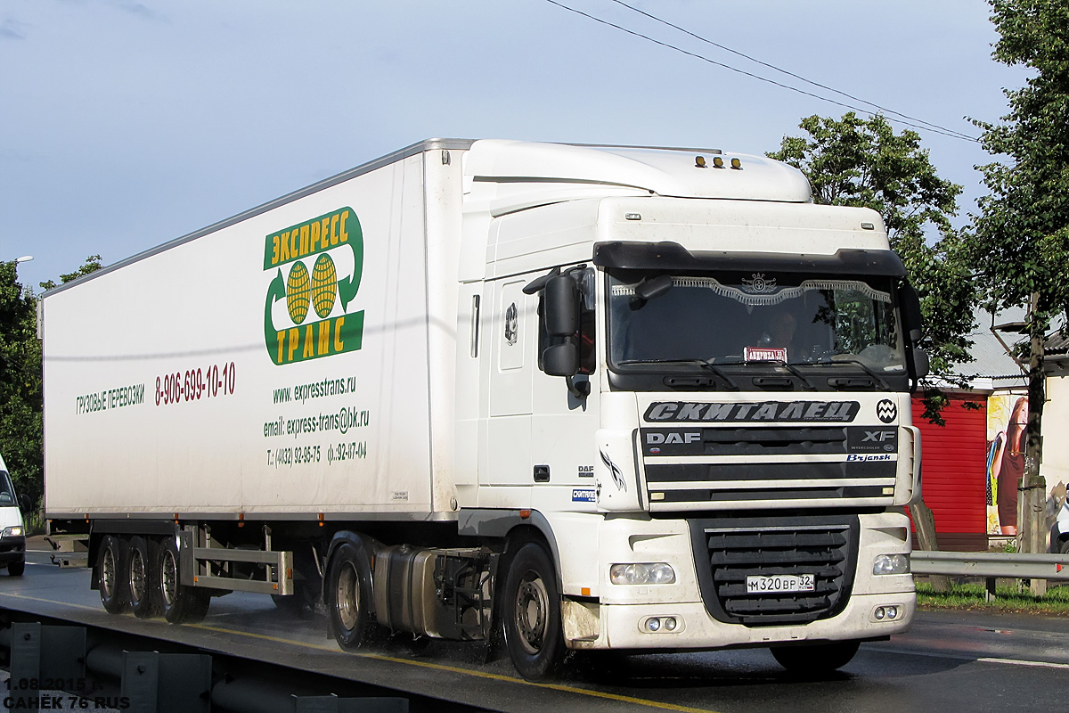 Брянская область, № М 320 ВР 32 — DAF XF105 FT