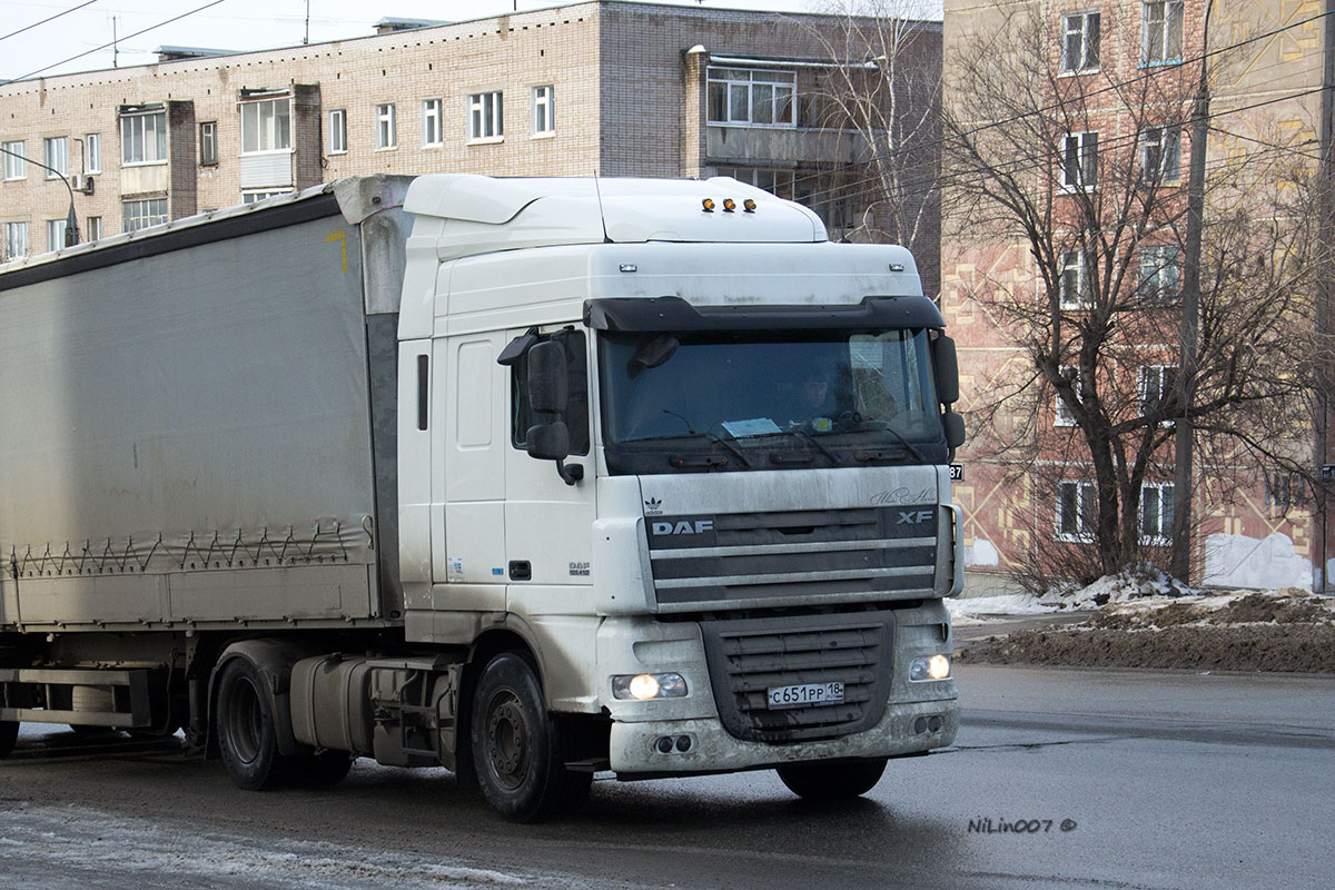 Удмуртия, № С 651 РР 18 — DAF XF105 FT