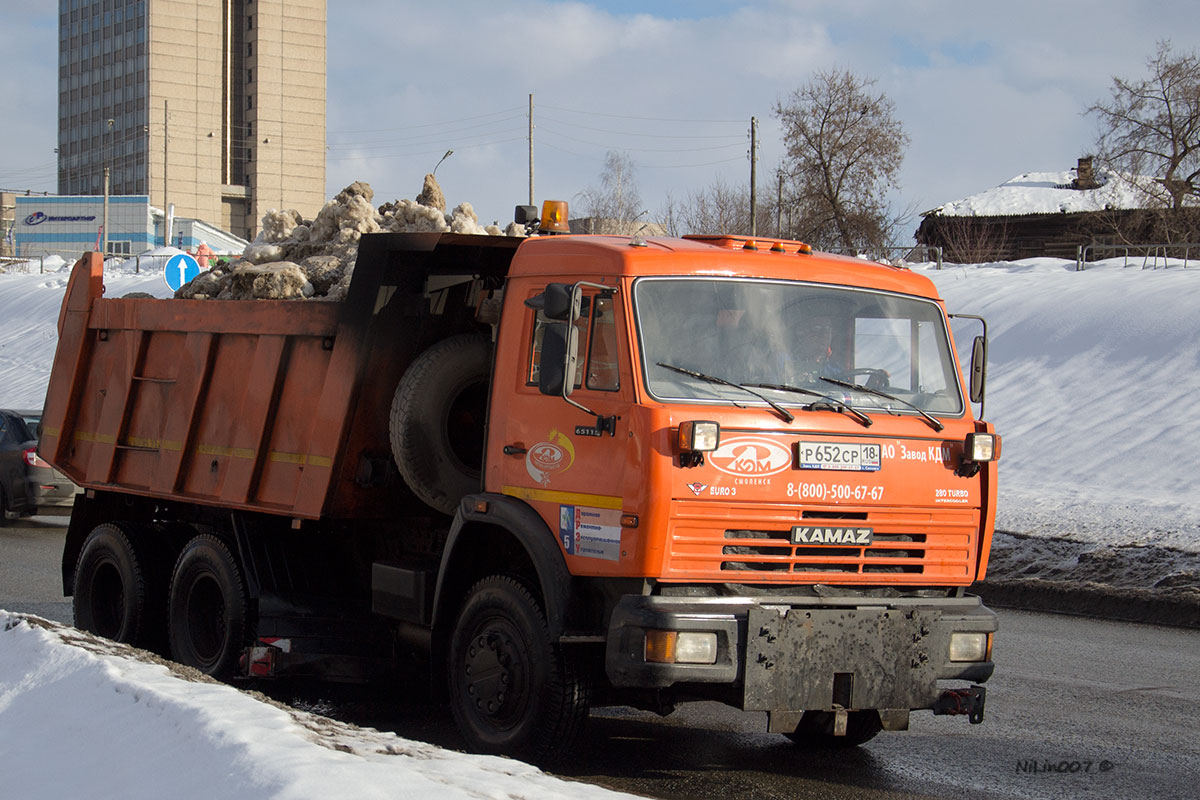 Удмуртия, № Р 652 СР 18 — КамАЗ-65115-62