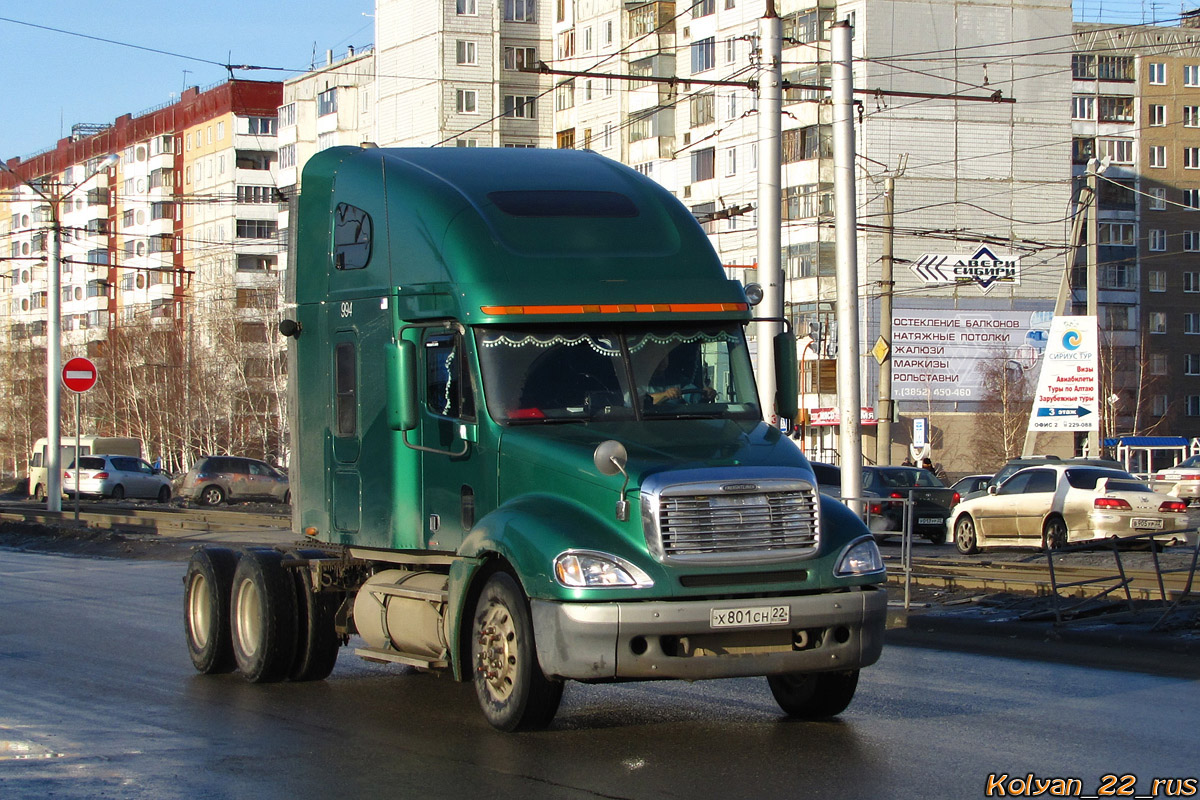 Алтайский край, № Х 801 СН 22 — Freightliner Columbia