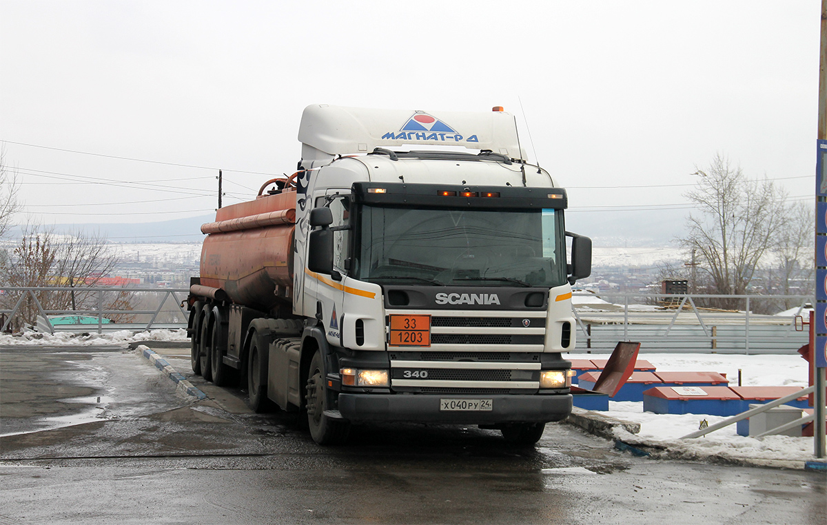 Красноярский край, № Х 040 РУ 24 — Scania ('1996) P340