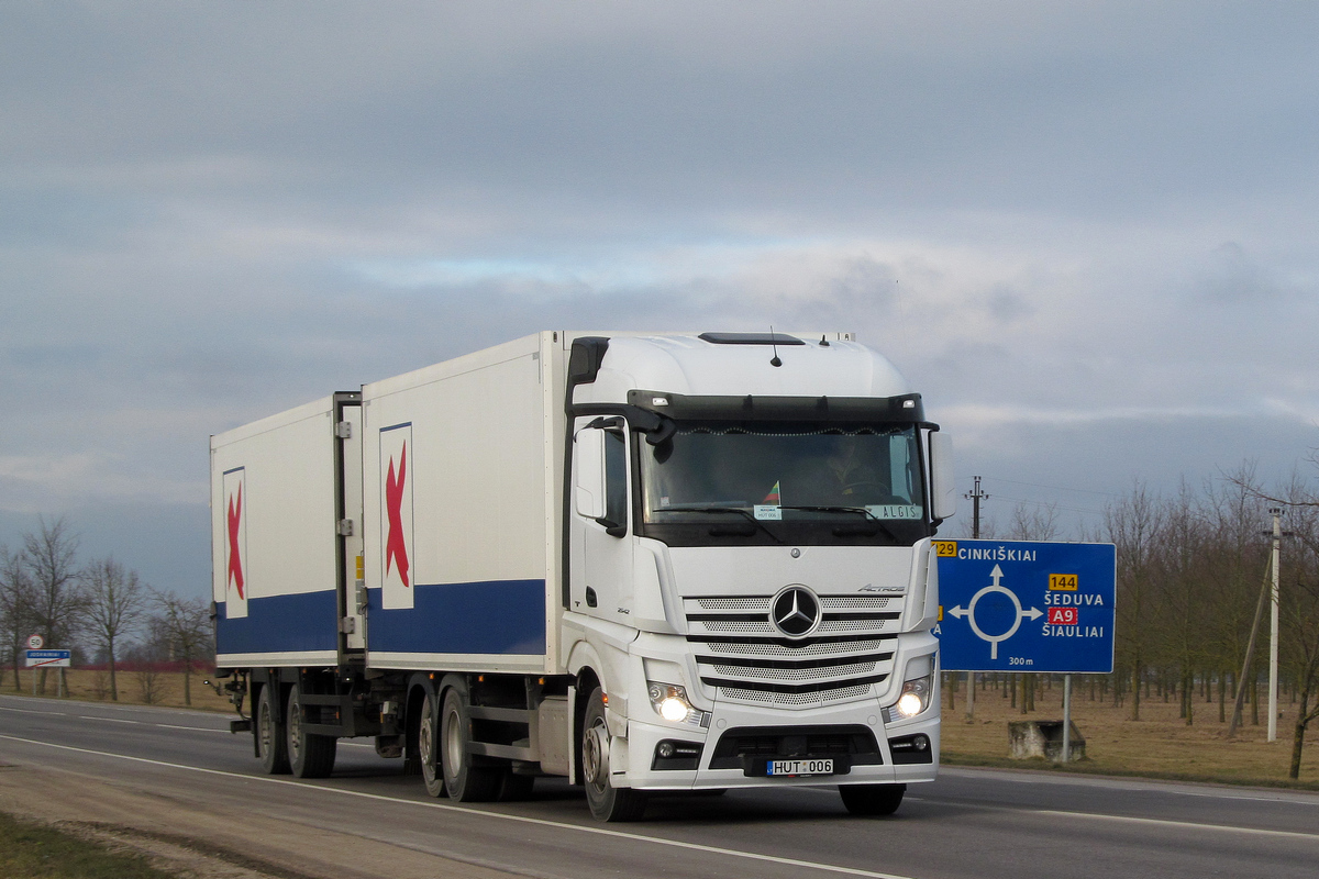 Литва, № HUT 006 — Mercedes-Benz Actros ('2011) 2542