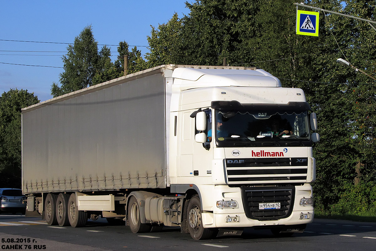 Калужская область, № Н 954 НВ 40 — DAF XF105 FT