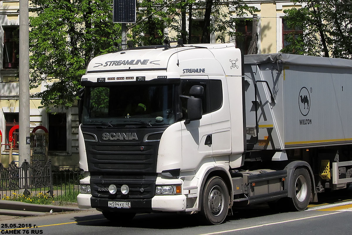 Липецкая область, № М 594 КЕ 48 — Scania ('2013) R500