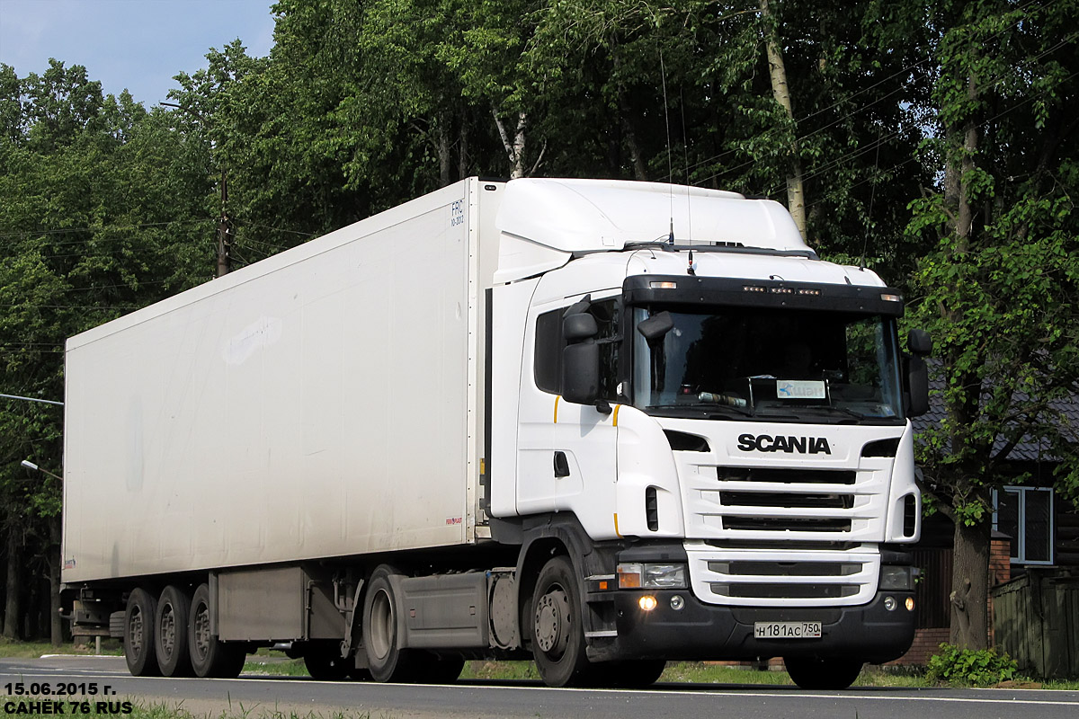 Московская область, № Н 181 АС 750 — Scania ('2009, общая модель)