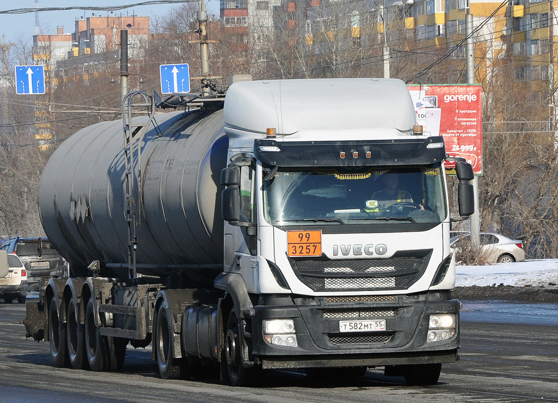 Омская область, № Т 582 МТ 55 — IVECO Stralis ('2012) 420