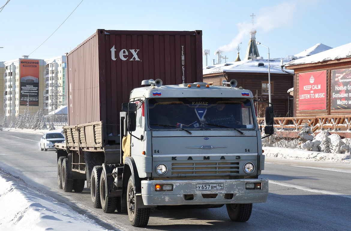 Саха (Якутия), № У 657 ВМ 14 — КамАЗ-5410