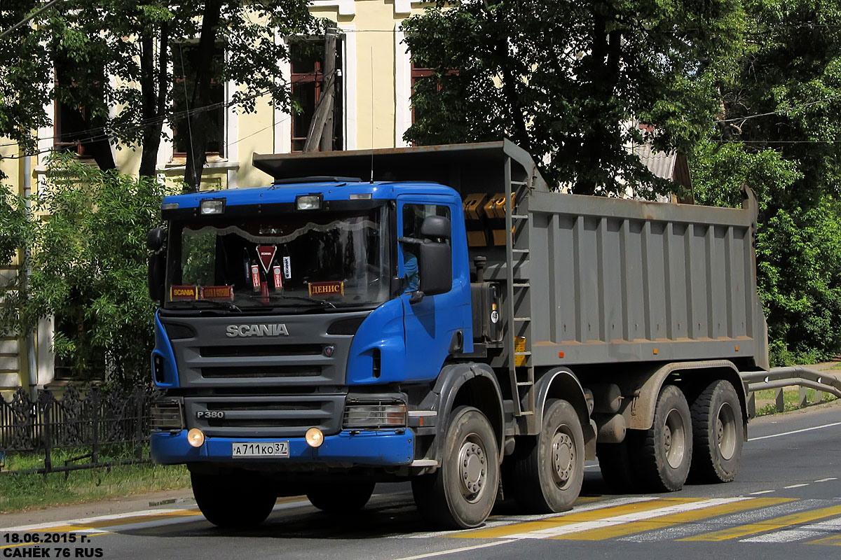 Ивановская область, № А 711 КО 37 — Scania ('2004) P380