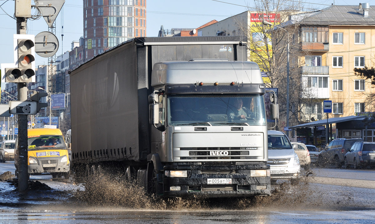 Омская область, № Р 005 ВТ 55 — IVECO EuroStar