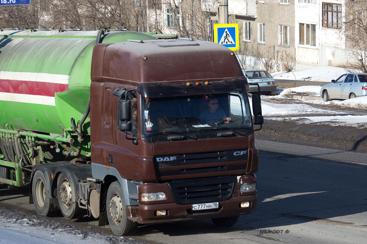 Удмуртия, № С 777 НН 18 — DAF CF85 FTG