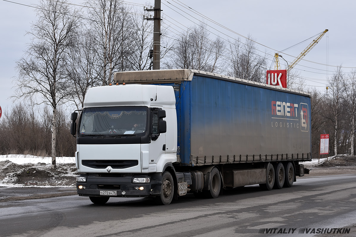 Ярославская область, № О 272 ВН 76 — Renault Premium ('1996)