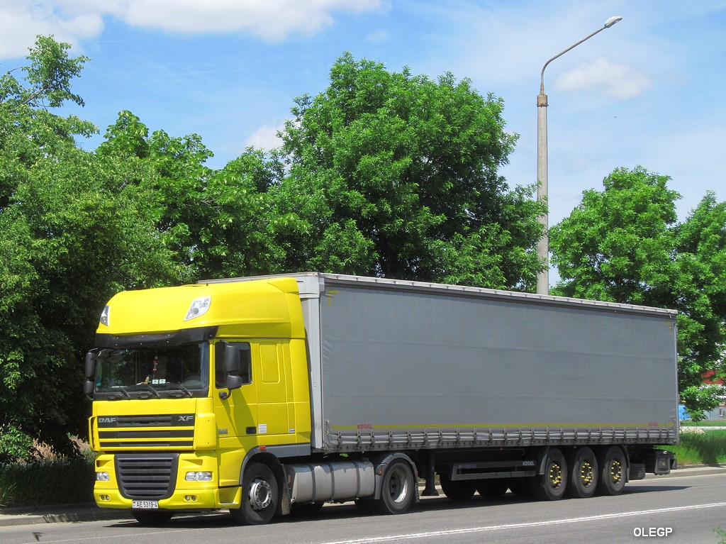 Гродненская область, № АЕ 5319-4 — DAF XF105 FT