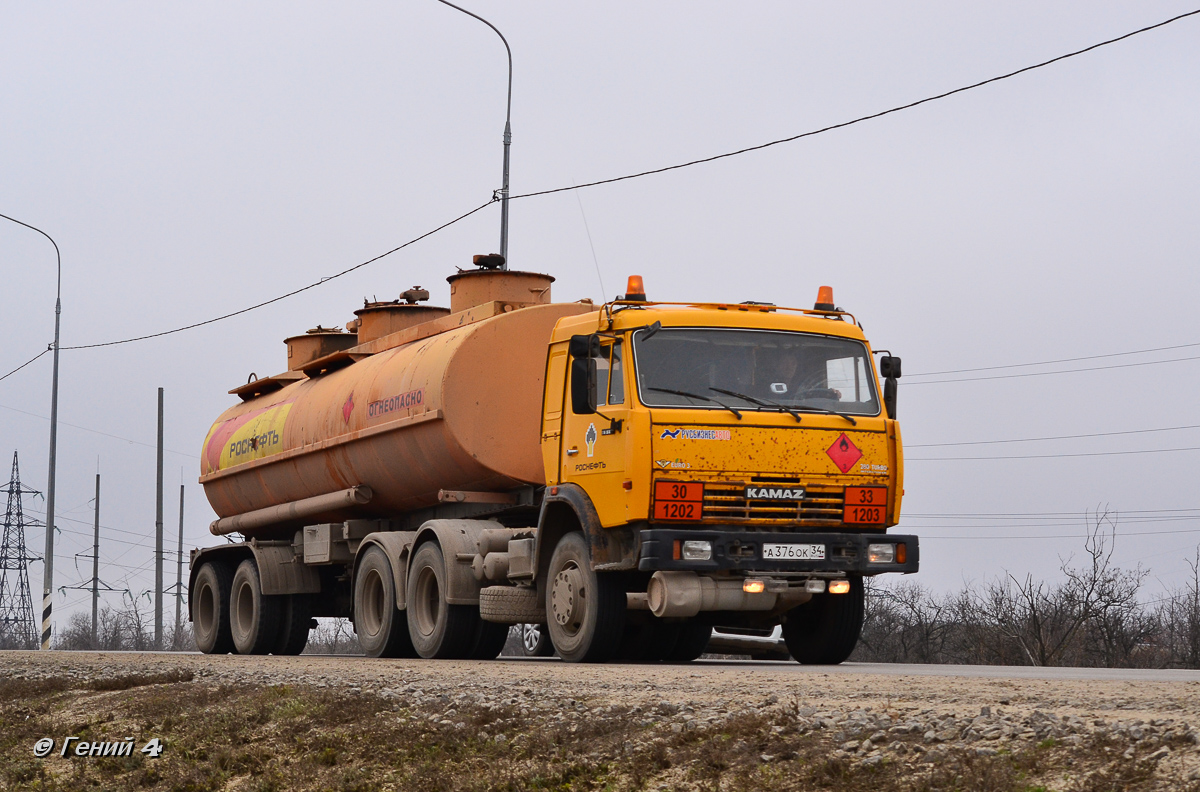 Волгоградская область, № А 376 ОК 34 — КамАЗ-65116-62