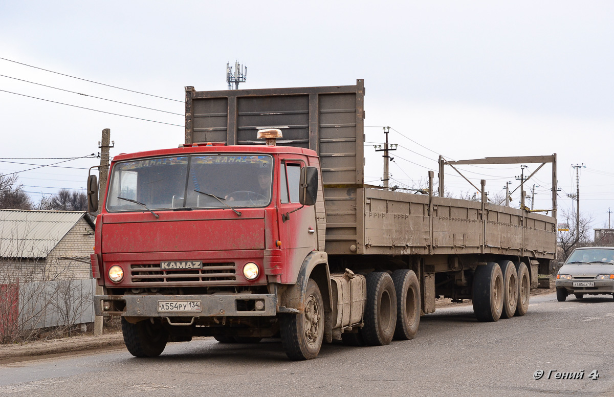 Волгоградская область, № А 554 РУ 134 — КамАЗ-5410